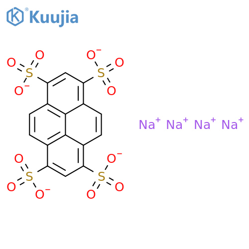 Pyrene-1,3,6,8-tetrasulfonic acid tetrasodium structure