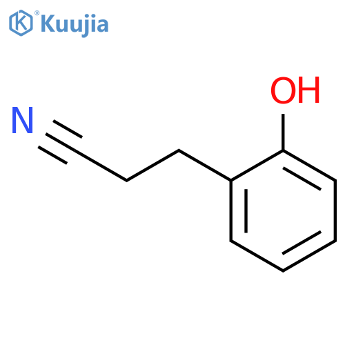 3-(2-hydroxyphenyl)propanenitrile structure