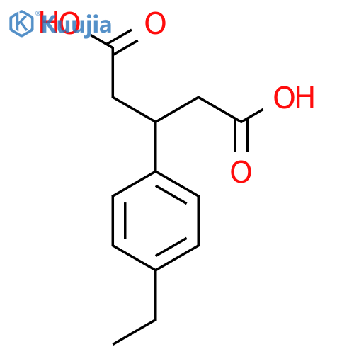 3-(4-Ethylphenyl)pentanedioic acid structure