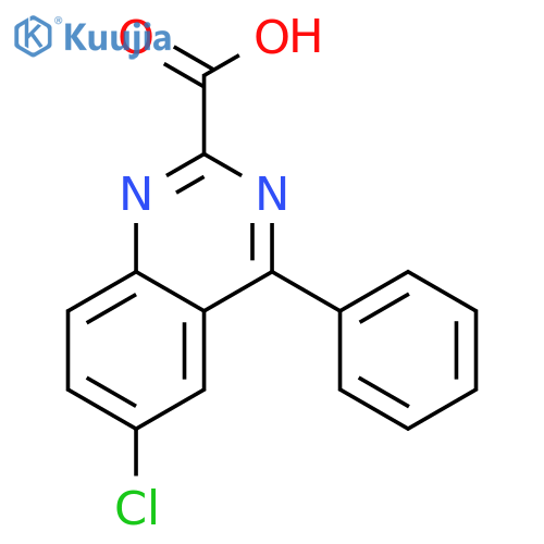 6-Chloro-4-phenylquinazoline-2-carboxylic acid structure