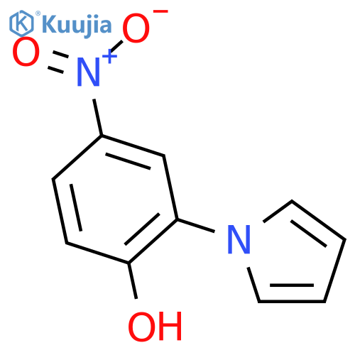 Phenol, 4-nitro-2-(1H-pyrrol-1-yl)- structure
