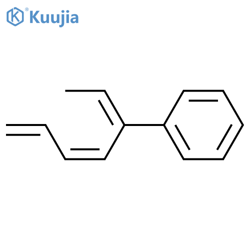 Benzene, (1-ethylidene-2,4-pentadienyl)-, (Z,E)- structure