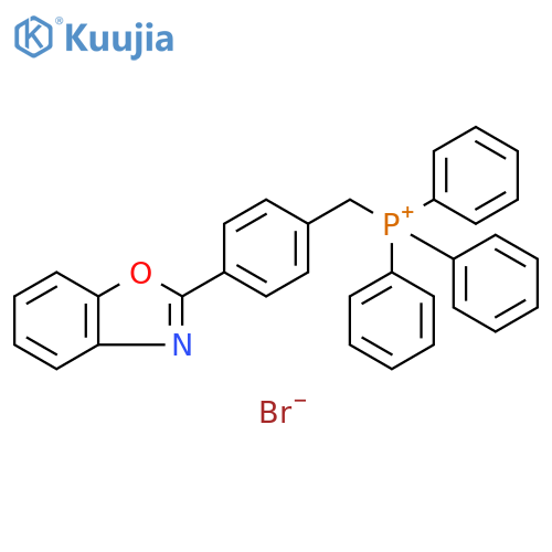 Phosphonium, [[4-(2-benzoxazolyl)phenyl]methyl]triphenyl-, bromide structure
