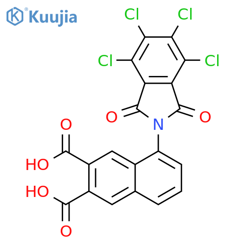 2,3-Naphthalenedicarboxylic acid, 5-(4,5,6,7-tetrachloro-1,3-dihydro-1,3-dioxo-2H-isoindol-2-yl)- structure