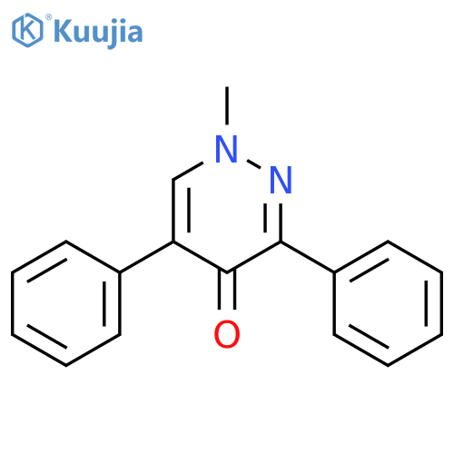 4(1H)-Pyridazinone, 1-methyl-3,5-diphenyl- structure