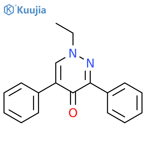 4(1H)-Pyridazinone, 1-ethyl-3,5-diphenyl- structure