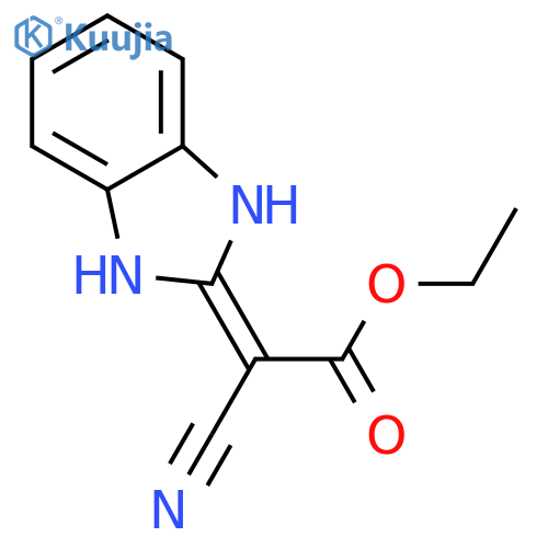 Cyano(1,3-dihydro-2H-benzimidazol-2-ylidene)-acetic Acid Ethyl Ester structure