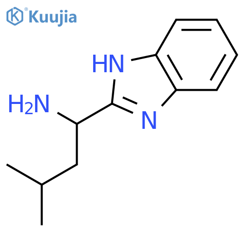 (1s)-1-(1h-benzimidazol-2-yl)-3-methylbutan-1-amine structure