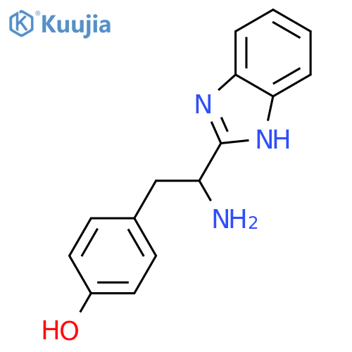 Phenol, 4-[(2S)-2-amino-2-(1H-benzimidazol-2-yl)ethyl]- structure