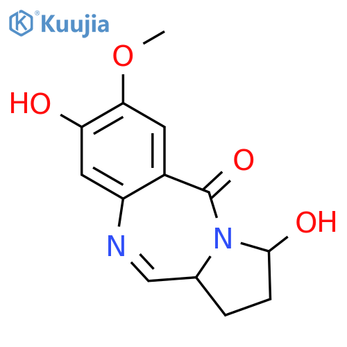 5H-Pyrrolo[2,1-c][1,4]benzodiazepin-5-one,1,2,3,11a-tetrahydro-3,8-dihydroxy-7-methoxy-, (3R,11aS)- structure