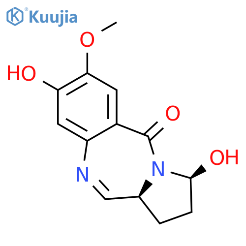5H-Pyrrolo[2,1-c][1,4]benzodiazepin-5-one,1,2,3,11a-tetrahydro-3,8-dihydroxy-7-methoxy-, (3S,11aS)- structure