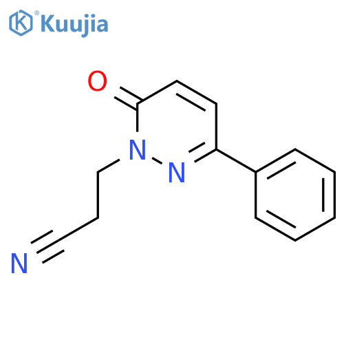 1(6H)-Pyridazinepropanenitrile, 6-oxo-3-phenyl- structure