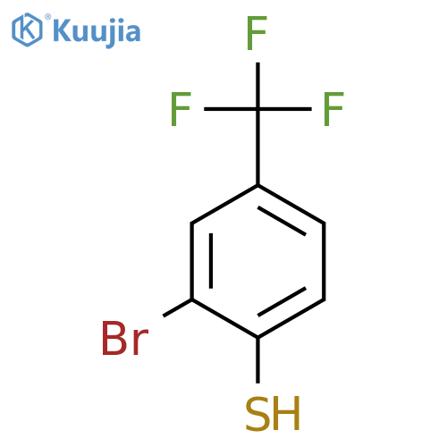 2-bromo-4-(trifluoromethyl)benzene-1-thiol structure