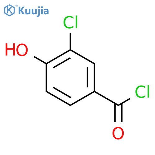 3-chloro-4-hydroxybenzoyl chloride structure