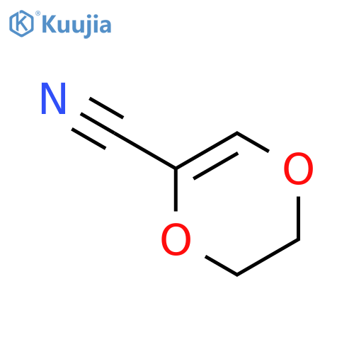 5,6-dihydro-1,4-dioxine-2-carbonitrile structure
