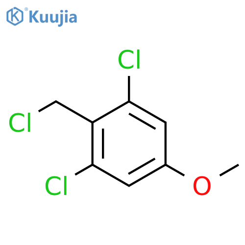 Benzene, 1,3-dichloro-2-(chloromethyl)-5-methoxy- structure