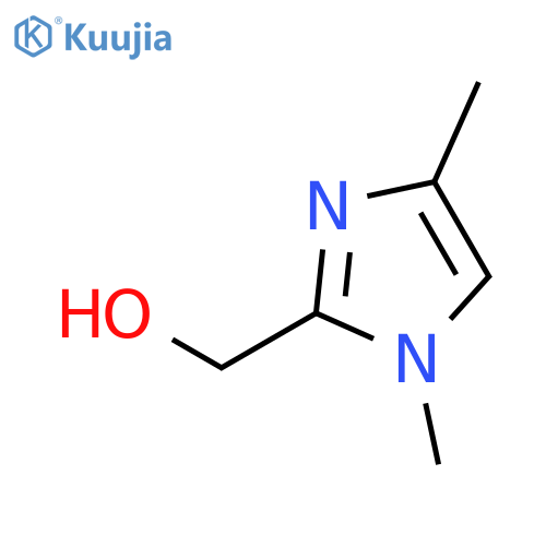 (1,4-dimethyl-1H-imidazol-2-yl)methanol structure