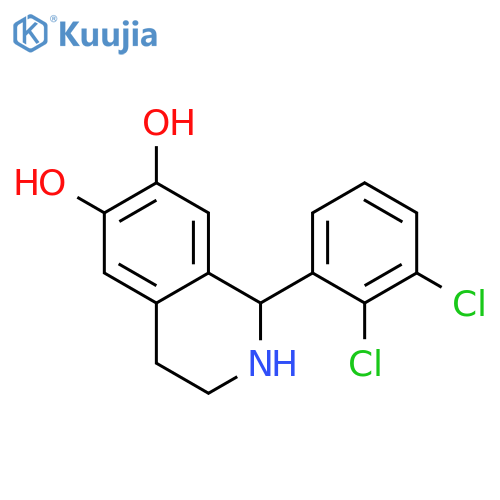 6,7-Isoquinolinediol, 1-(2,3-dichlorophenyl)-1,2,3,4-tetrahydro- structure