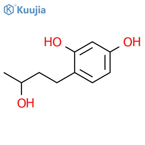 4-(3-hydroxybutyl)benzene-1,3-diol structure