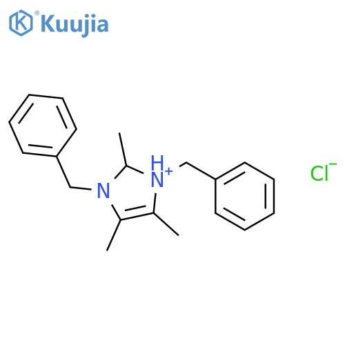 1H-Imidazolium, 2,4,5-trimethyl-1,3-bis(phenylmethyl)-, chloride structure