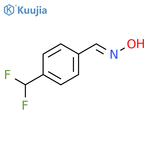 Benzaldehyde, 4-(difluoromethyl)-, oxime structure