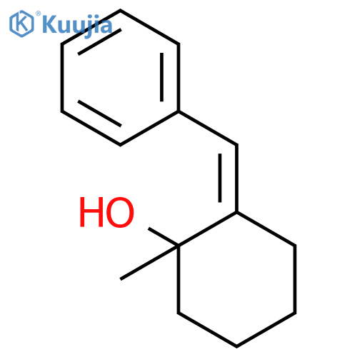 Cyclohexanol, 1-methyl-2-(phenylmethylene)-, (2E)-(+)- structure