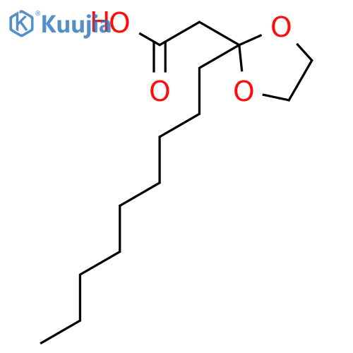 (2-nonyl-[1,3]dioxolan-2-yl)-acetic acid structure