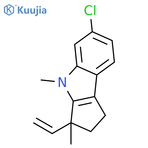CYCLOPENT[B]INDOLE, 6-CHLORO-3-ETHENYL-1,2,3,4-TETRAHYDRO-3,4-DIMETHYL- structure