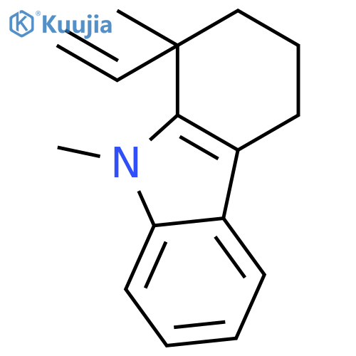 1H-Carbazole, 1-ethenyl-2,3,4,9-tetrahydro-1,9-dimethyl- structure