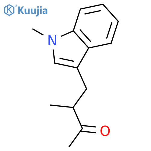2-Butanone, 3-methyl-4-(1-methyl-1H-indol-3-yl)- structure