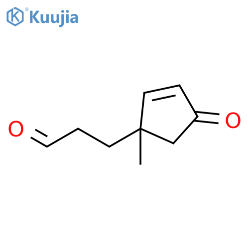 2-CYCLOPENTENE-1-PROPANAL, 1-METHYL-4-OXO- structure