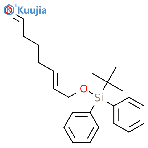 5-Heptenal, 7-[[(1,1-dimethylethyl)diphenylsilyl]oxy]-, (5E)- structure