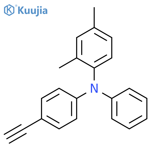 Benzenamine, N-(4-ethynylphenyl)-2,4-dimethyl-N-phenyl- structure