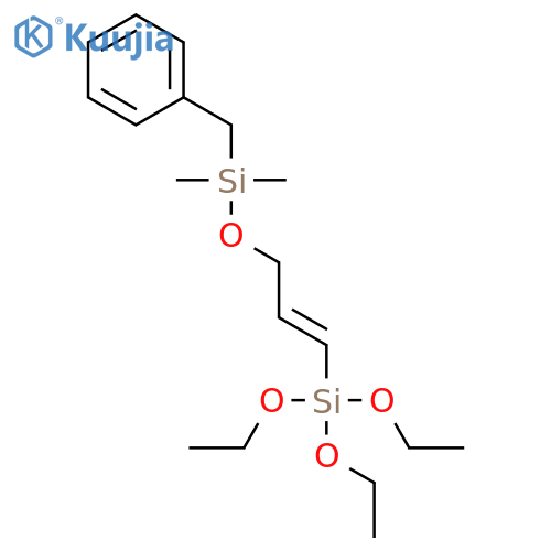 Silane, [3-[[dimethyl(phenylmethyl)silyl]oxy]-1-propenyl]triethoxy- structure
