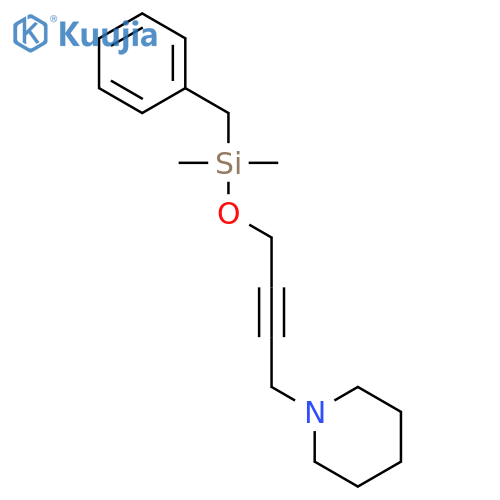 PIPERIDINE, 1-[4-[[DIMETHYL(PHENYLMETHYL)SILYL]OXY]-2-BUTYNYL]- structure