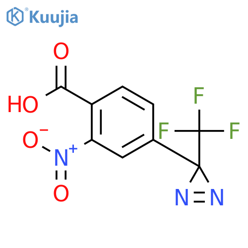 BENZOIC ACID, 2-NITRO-4-[3-(TRIFLUOROMETHYL)-3H-DIAZIRIN-3-YL]- structure