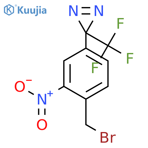 3H-DIAZIRINE, 3-[4-(BROMOMETHYL)-3-NITROPHENYL]-3-(TRIFLUOROMETHYL)- structure