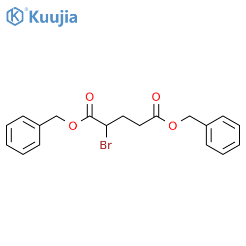 PENTANEDIOIC ACID, 2-BROMO-, BIS(PHENYLMETHYL) ESTER structure