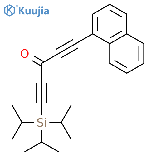1,4-PENTADIYN-3-ONE, 1-(1-NAPHTHALENYL)-5-[TRIS(1-METHYLETHYL)SILYL]- structure