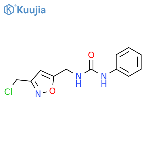 Urea, N-[[3-(chloromethyl)-5-isoxazolyl]methyl]-N'-phenyl- structure