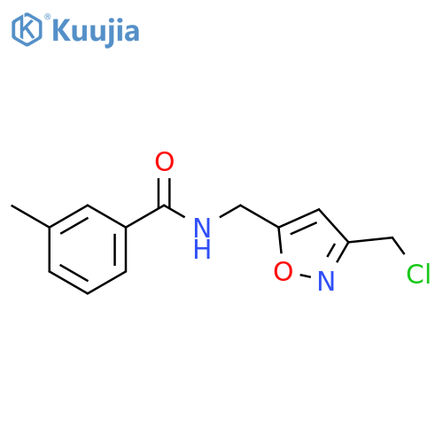 Benzamide, N-[[3-(chloromethyl)-5-isoxazolyl]methyl]-3-methyl- structure