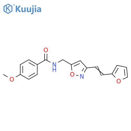 Benzamide, N-[[3-[2-(2-furanyl)ethenyl]-5-isoxazolyl]methyl]-4-methoxy- structure