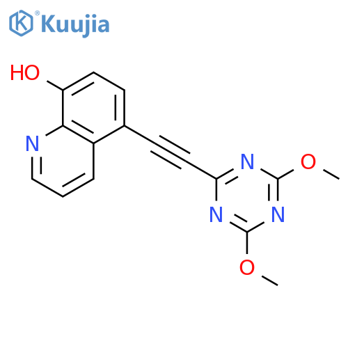 8-QUINOLINOL, 5-[(4,6-DIMETHOXY-1,3,5-TRIAZIN-2-YL)ETHYNYL]- structure