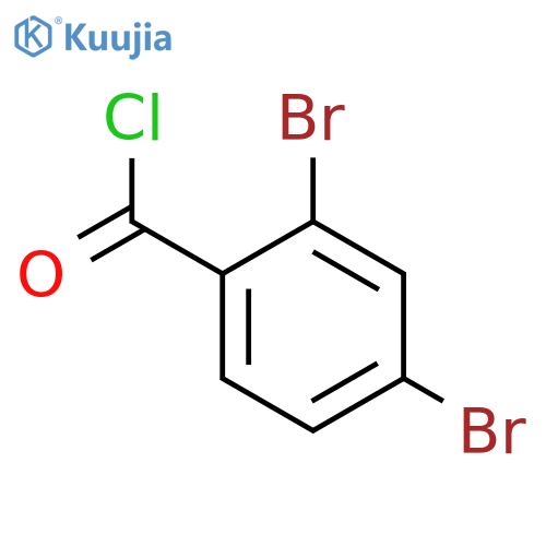 Benzoyl chloride, 2,4-dibromo- structure
