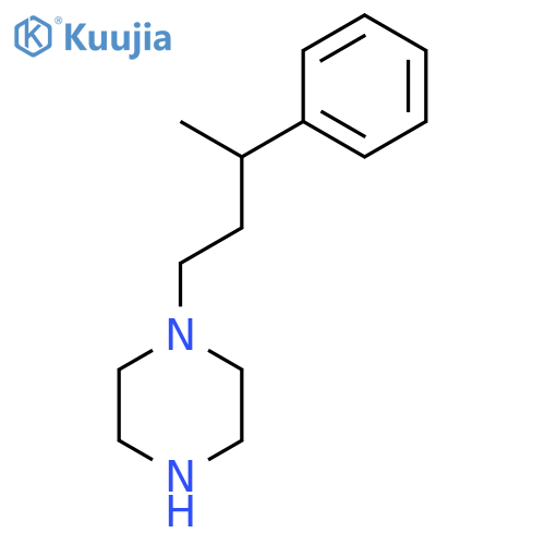 1-(3-phenylbutyl)piperazine structure