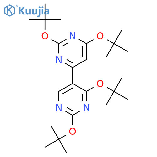 4,5'-Bipyrimidine, 2,2',4',6-tetrakis(1,1-dimethylethoxy)- structure