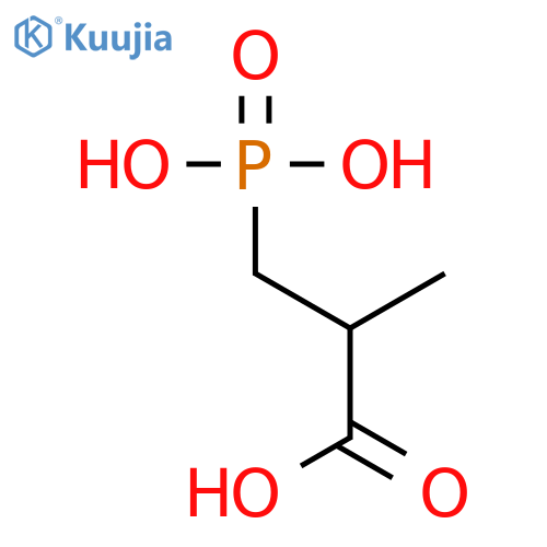 Propanoic acid, 2-methyl-3-phosphono- structure