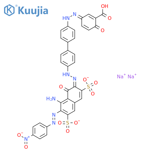 Benzoic acid,5-[2-[4'-[2-[8-amino-1-hydroxy-7-[2-(4-nitrophenyl)diazenyl]-3,6-disulfo-2-naphthalenyl]diazenyl][1,1'-biphenyl]-4-yl]diazenyl]-2-hydroxy-,sodium salt (1:2) structure