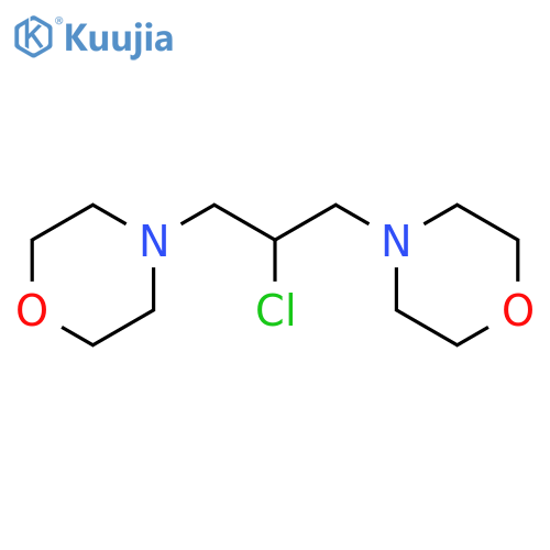 Morpholine, 4,4'-(2-chloro-1,3-propanediyl)bis- structure