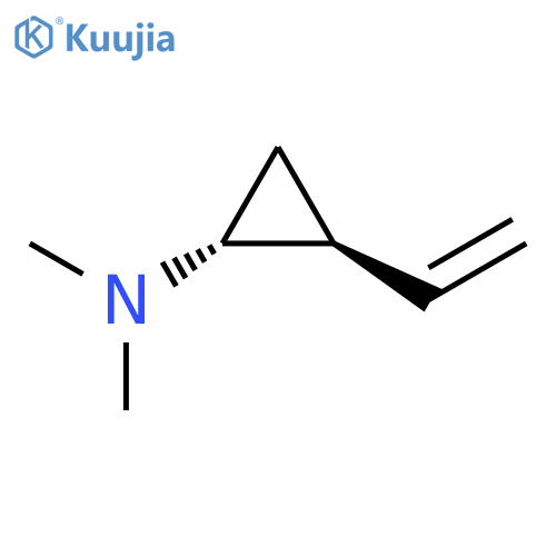 Cyclopropanamine, 2-ethenyl-N,N-dimethyl-, (1R,2S)-rel- structure